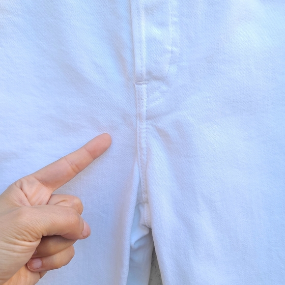 Frank & Eileen | Monaghan Mom Jean Italian Vintage Denim in White Size 30 - Picture 5 of 14